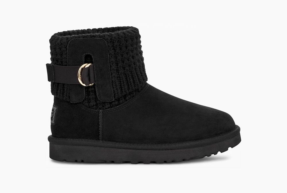 Ugg Mini Boots Canada - Ugg Women's Classic Solene Mini Black